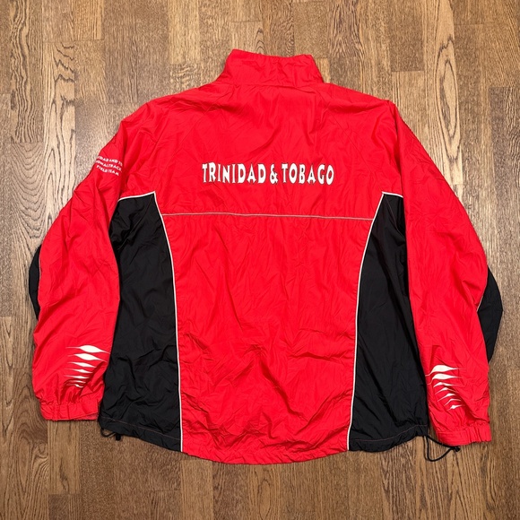 Vintage Y2K Reebok Trinidad & Tobago National Track & Field Team Jacket Mens L - Picture 2 of 12